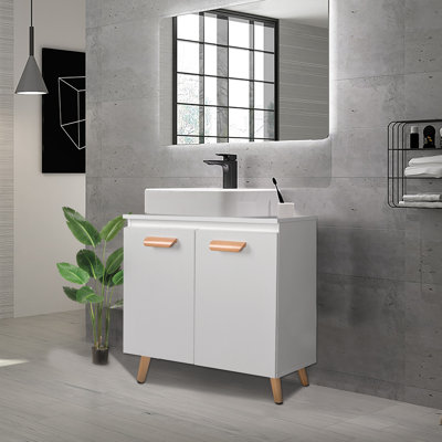 Romano 60cm Single Bathroom Vanity Base Only