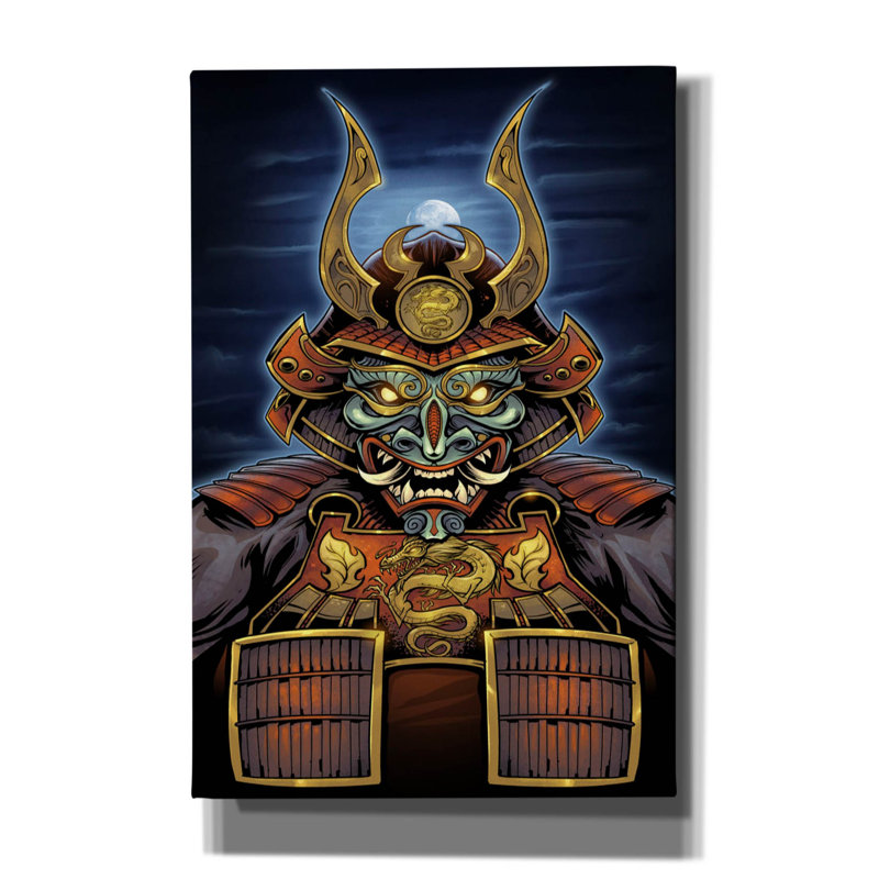 Andurry Samurai sur impression sur toile, H 18 po x l 12 po x P 0,75 po