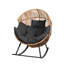 Fauteuil à bascule d'extérieur avec coussin Calcedonio-1313420462