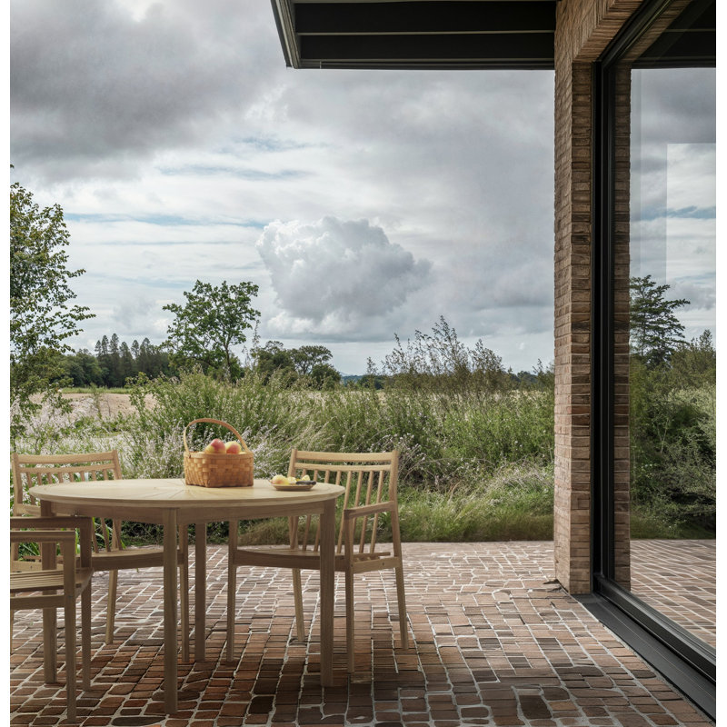 Sammen Outdoor Round Teak Garden Table