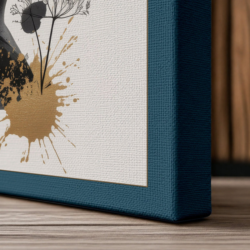 Print, 24x16 - 61.0 x 40.6 cm, Teal Border