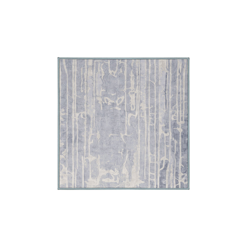 Tapis bleu lavable à la machine