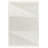 Abstract Machine Woven Polyester Area Rug in Cream-68206065
