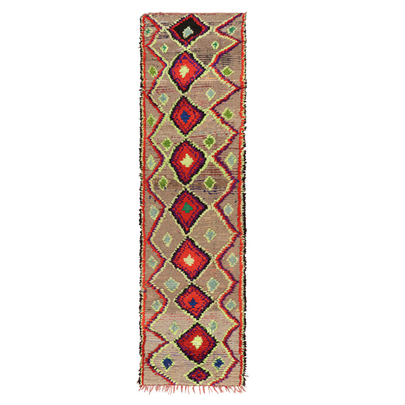 One-of-a-Kind 3'3”x13' Hand Knotted Area Rug