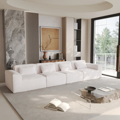 Canapé modulaire rembourré 4 pièces Berrysburg