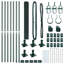 Welded Wire Fence With 7 Flanged Posts Steel-602281492-602281503