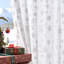 Rideaux de Noël flocon de neige pour le salon chambre à coucher voilage blanc rideaux décorations de Noël d'hiver-919099440