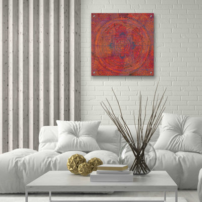 " Modern Vintage Meditation Mandala " by Elena Ray