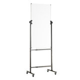 Petit tableau blanc magnétique réversible autoportant de 2 pi à 4 pi