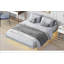 Floating Bed With LED Lights Underneath, Low Profile Platform For Modern Bedrooms