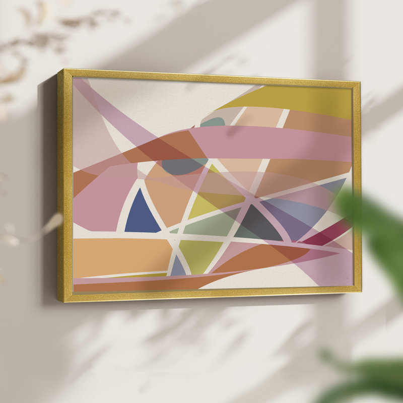Pensées d'Herbin II - reproduction encadrée - réversible, H 8 po x l 10 po, Doré