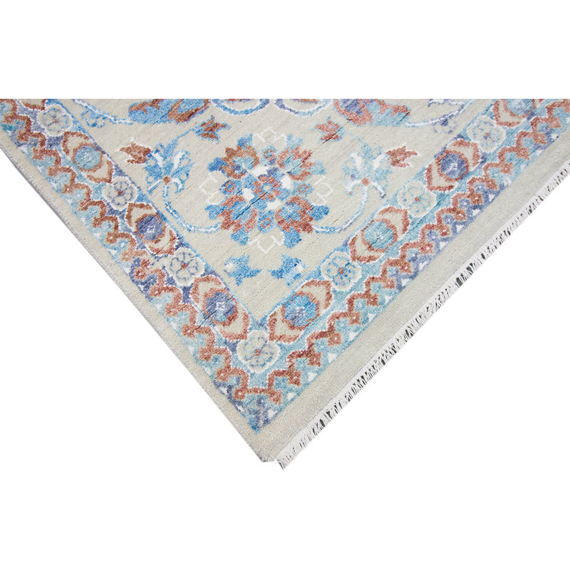 Oriental Area Rug in Blue, Rectangle 8' x 10'