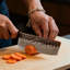 MITSUMOTO SAKARI Couteau de cuisine japonais en acier inoxydable à haute teneur en carbone 7 po Nakiri