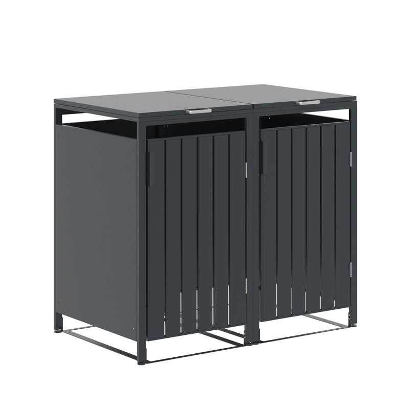 Bilbao Metal Double Bin Store, Gray