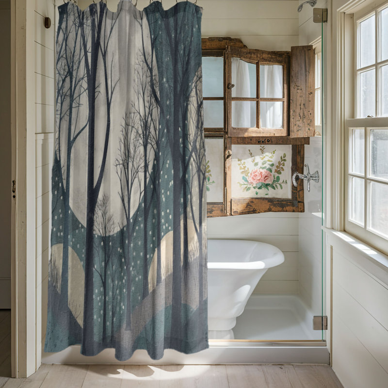Shower Curtain, 74"H x 71"W