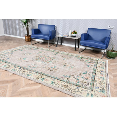 Large Vintage Turkish Oushak Rug in Purple Ideal for Bedrooms and Kitchens