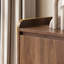 Support de table tournante Mid-Century avec prises CA et USB, console multimédia de grande capacité pour tourne-disque - grande armoire de rangement pour disques vinyles pour le salon et la chambre à coucher-138245932