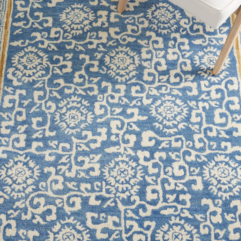 Elaise Hand Tufted Wool Oriental Rug, Rectangle 3' x 5'