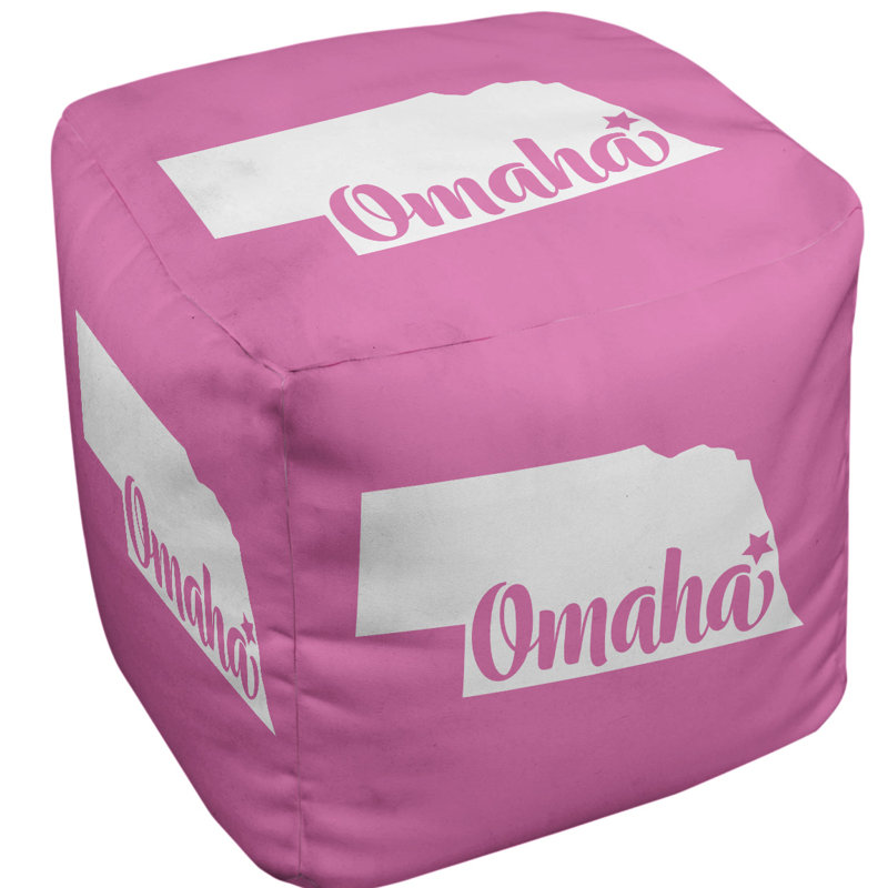 Repose-pieds à cubes nebraska omaha, Rose