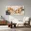 «Autumn Leaves Branch» sur toile texturée beige-2089437843