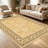 1PC Vintage Persian Traditional Floral Paisley area rugs for Living Room, Soft and Comfortable, Suitable for all seasons, easy-to-maintain, machine washable Indoor floor mat, Under Table Farmhouse suitable for dining room, bedroom, kitchen.-128979655