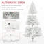 Arbre de Noël artificiel 7,5 pi non éclairé avec 1346 branches, ouverture automatique, base en acier, installation facile pour un décor festif-223545794