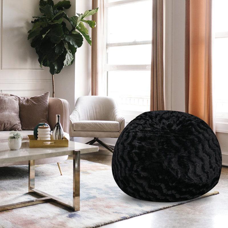 Fauteuil à billes 5 pi. Confortable pour tous. Couvercle facile, rembourré de mousse à mémoire de forme ultra-déchiquetée. Chaise de chambre idéale, 5 pi «Snuggly Comfortable». Amovible