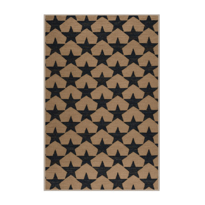 Tapis brun lavable à la machine