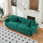 Yore 89" Velvet Upholstered Sofa with Channel Tufting & Throw Pillows-114611262