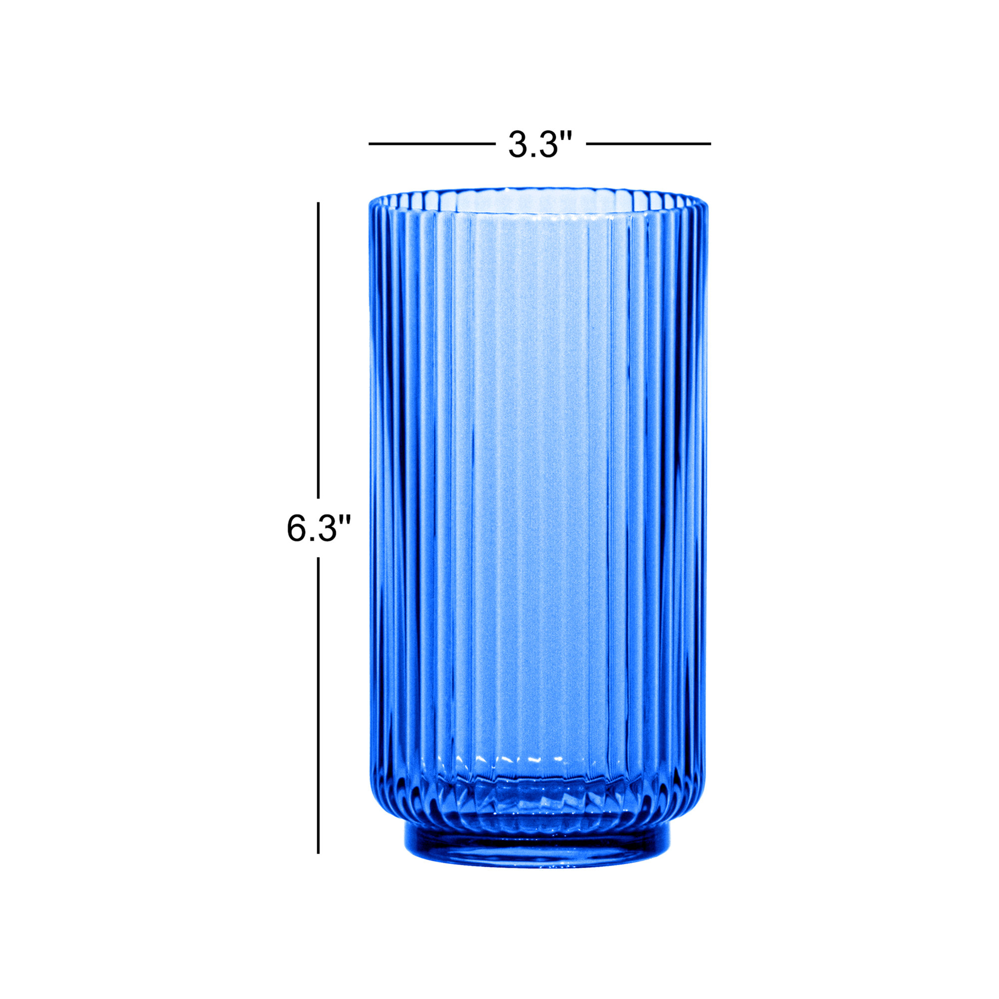 Indra Acrylic Drinking Glass, 22oz., Blue