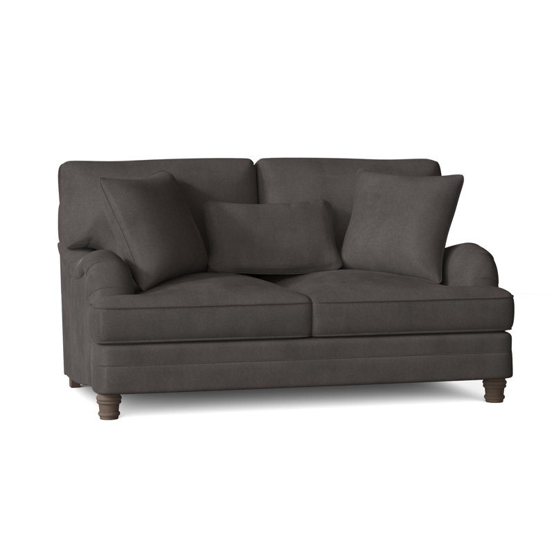 Tarleton Loveseat, Cream Chenille 1345-002, Aged Gray