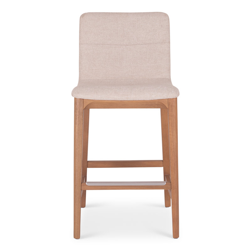 Modern Brazilian - Godan Stool, Harvest Natural Seat/Domasco Frame, Counter Stool (25.25” Seat Height)