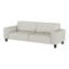 Ensemble de canapé rembourré 3 pièces à accoudoirs carrés gris-419243967