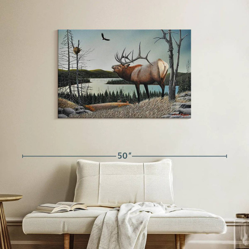 Brampt Bugling Elk, 26" H x 39" W