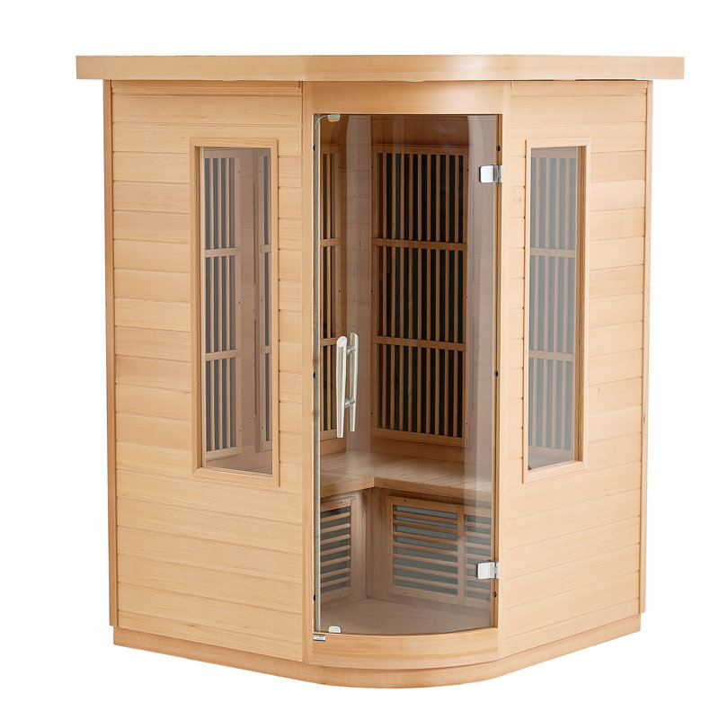 Sauna infrarouge lointain en bois pour 2 personnes 1850W