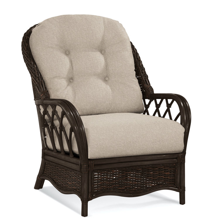 Chaise avec accoudoirs en rotin Everglade