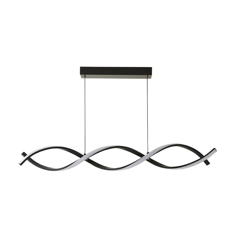 Cerasela 1 - Light Matte Black LED Geometric Pendant