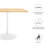 Lippa Square Wood Grain Dining Table-978729414-994373854