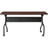 Rectangle Flip Top 23.63'' L Training Table with Casters and Modesty Panel and Cable Management-20685666-20685669-73574290