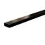 Porte de douche noire matte de 34 po x H 72 po - entrée ouverte, panneau simple