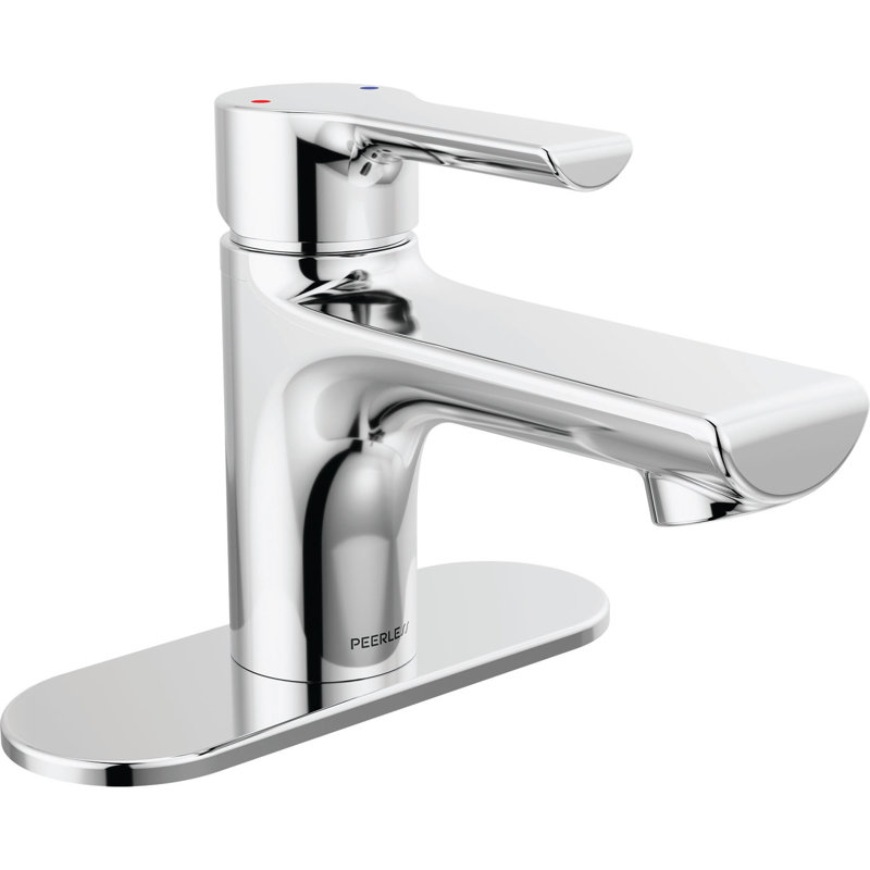 Single-Hole Single-handle Bathroom Faucet with Drain Assembly, Chrome