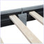Lit plateforme tapissier grand et simple TG, lit mère et enfant, similicuir-210774278
