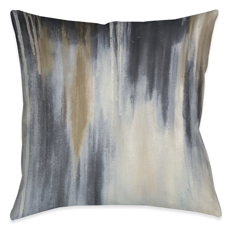 Coussin décoratif bleu / brun Paysage Modern