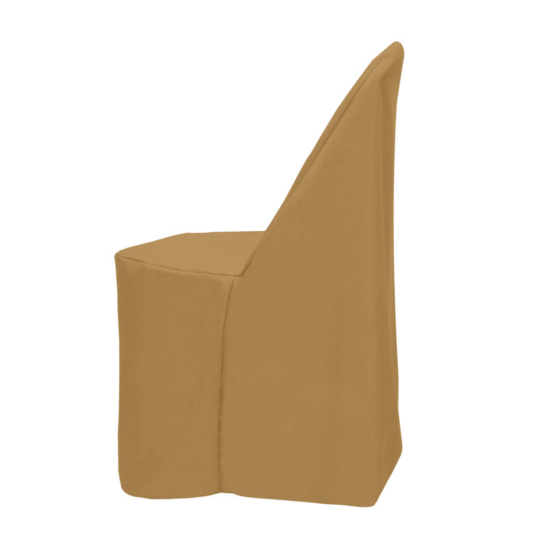 Box Cushion Dining Chair Slipcover, Toast