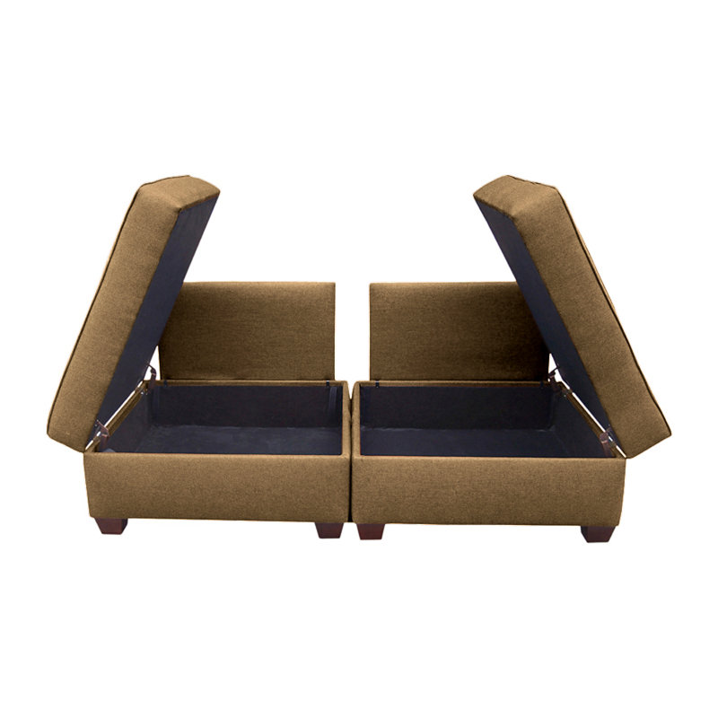 Anke Upholstered L-Shaped Sectional Right Hand Facing, Mocha