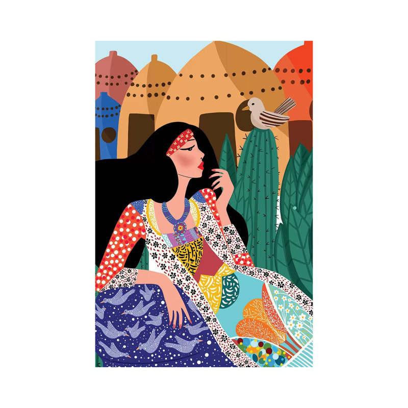 Beehive Queen - Wrapped Canvas Print, 30.48cm H x 20.32cm W x 1.91cm D