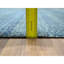 Tapis en laine noué à la main à motif géométrique de 9 pi x 12 pi 1 po bleu Yale 08318B3553A14285A48253DAF2B4F571