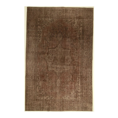 Handmade Cotton and Wool Abstract Area Rug