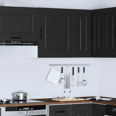 vidaXL Oven Cabinets Kitchen Cabinet Oven Unit 2 pcs Lucca Engineered Wood