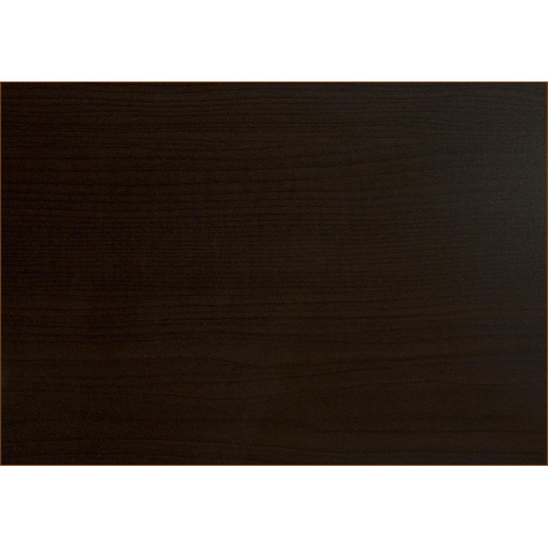 Bureaux, bureau d'ordinateur moderne de 47 pouces avec base en métal doré, stratifié espresso brun foncé | Espresso | Panneau de particules